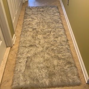 Fur runner carpet